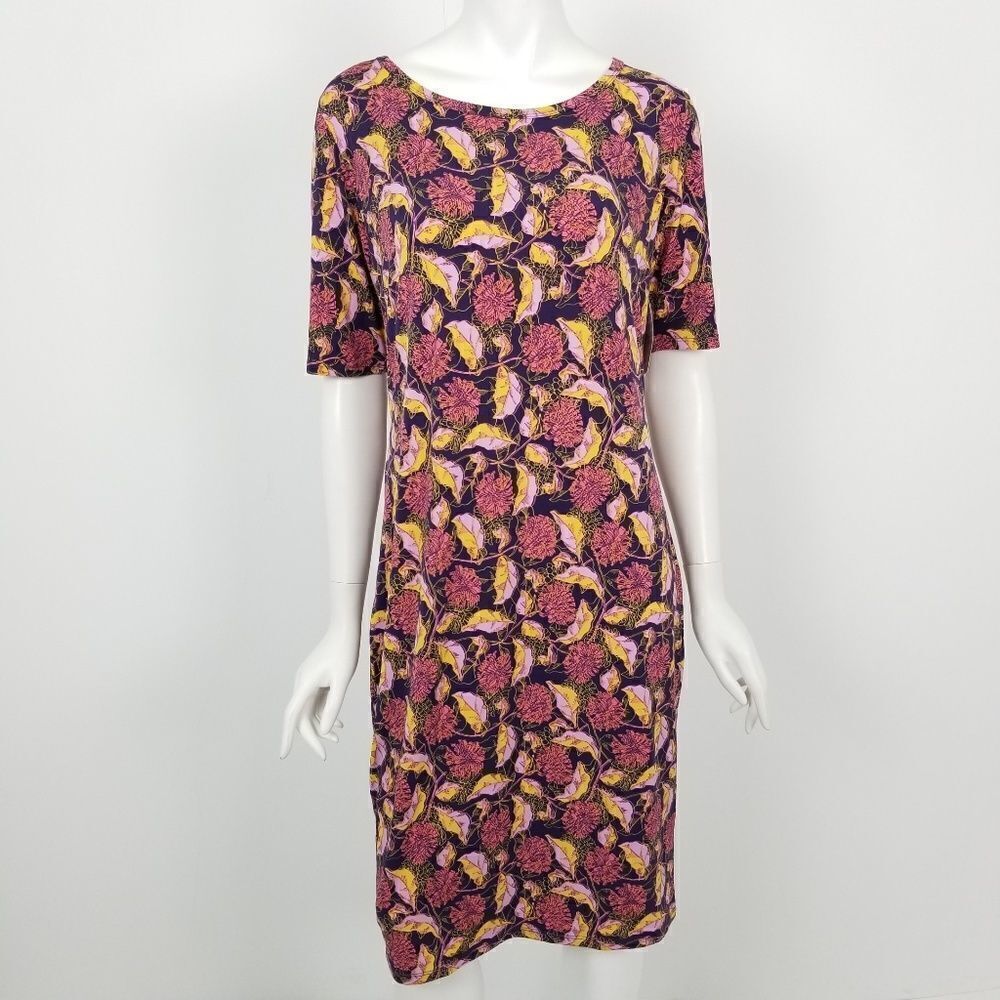 NWT Lularoe Floral Julia Dress Size Large